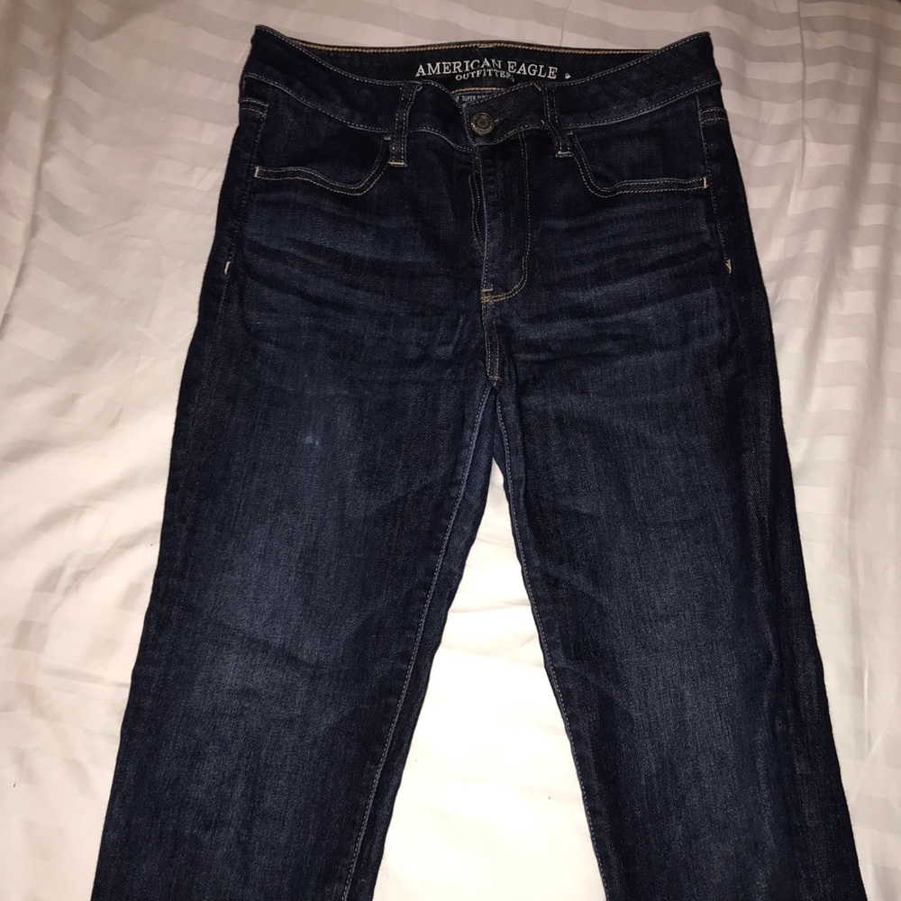 Skinny dark denim jeans
